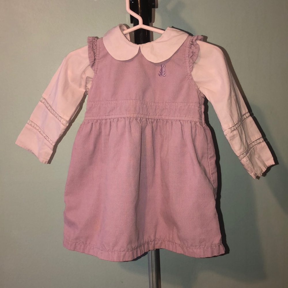 Purple 2 piece dress & shirt